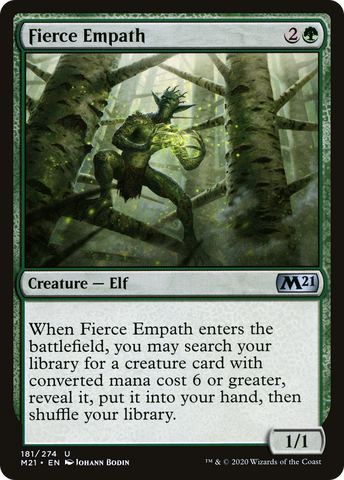 {C} Fierce Empath [Core Set 2021][M21 181]