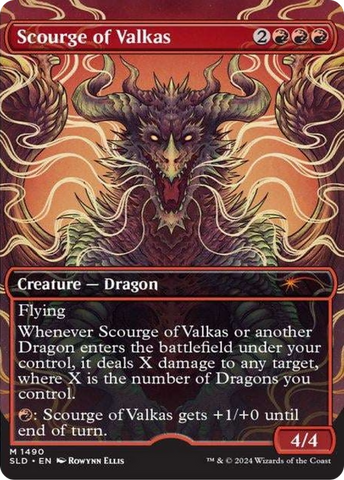 {R} Scourge of Valkas (Rainbow Foil) [Secret Lair Drop Series][RBF SLD 1490]