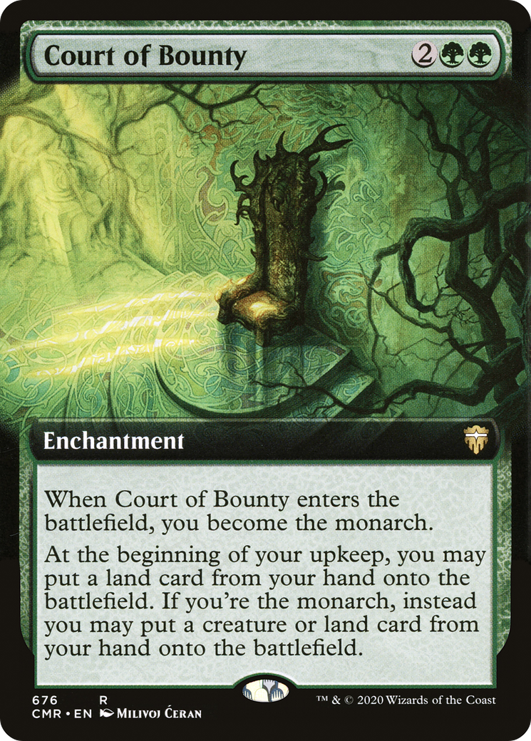 {R} Court of Bounty (Extended Art) [Commander Legends][CMR 676]
