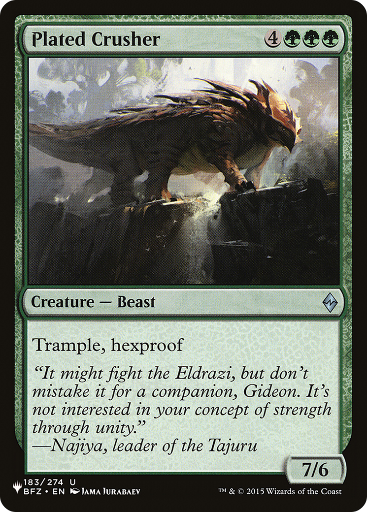 Plated Crusher [LIST 183/274]