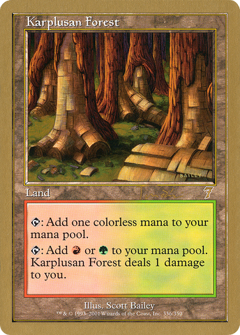 {R} Karplusan Forest (Jan Tomcani) [World Championship Decks 2001][GB WC01 JT336]