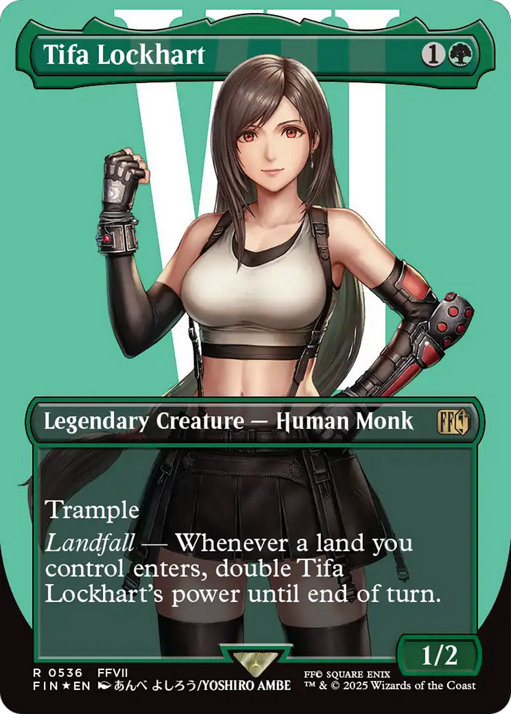 {@R} Tifa Lockhart (Borderless) (Surge Foil) [FINAL FANTASY][FIN 536]