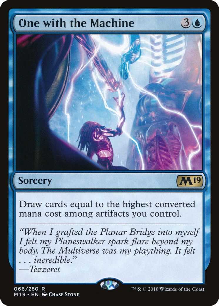 {R} One with the Machine [Core Set 2019][M19 066] - Misty Mountain Games