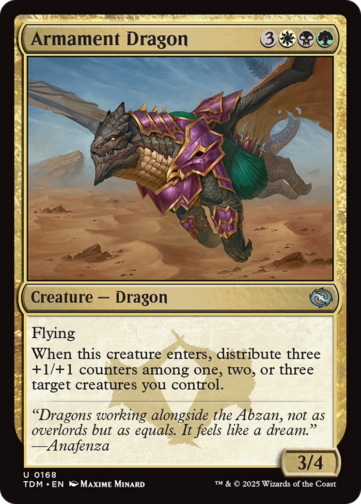 {@C} Armament Dragon [Tarkir: Dragonstorm][TDM 168]