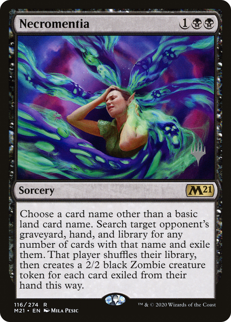 {R} Necromentia (Promo Pack) [Core Set 2021 Promos][PP M21 116]