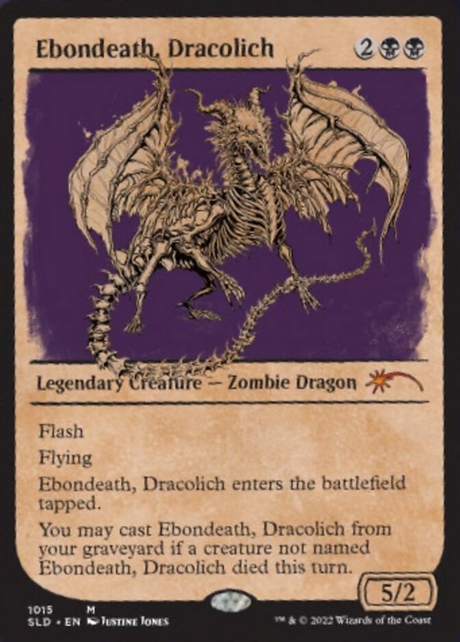 {R} Ebondeath, Dracolich (Showcase) [Secret Lair Drop Series][SLD 1015]