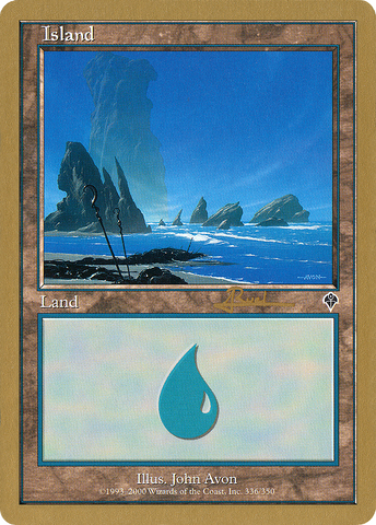 {B}[GB WC01 AR336] Island (ar336) (Antoine Ruel) [World Championship Decks 2001]
