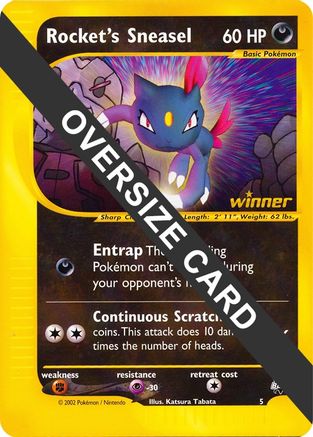 [JUM PKM-R] Rocket's Sneasel (5) (Jumbo Card) [Best of Promos]