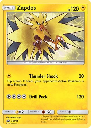 [PKM-R] Zapdos (SM145) [Sun & Moon: Black Star Promos]