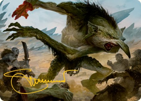{A} Troll Art Card (Gold-Stamped Signature) [Dungeons & Dragons: Adventures in the Forgotten Realms Art Series][GS AAFR 021]