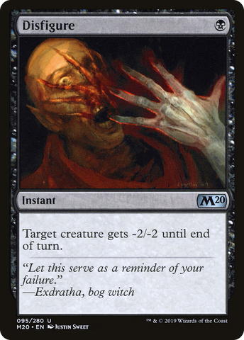 {C} Disfigure [Core Set 2020][M20 095]