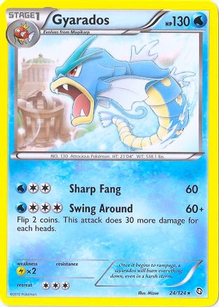[PKM] Gyarados (24/124) (Cosmos Holo) (Blister Exclusive) [Black & White: Dragons Exalted]