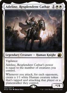 {R} Adeline, Resplendent Cathar [Innistrad: Midnight Hunt][MID 001]