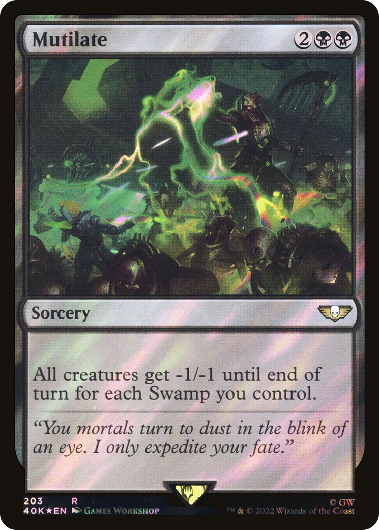 {R} Mutilate (Surge Foil) [Universes Beyond: Warhammer 40,000][SF 40K 203]