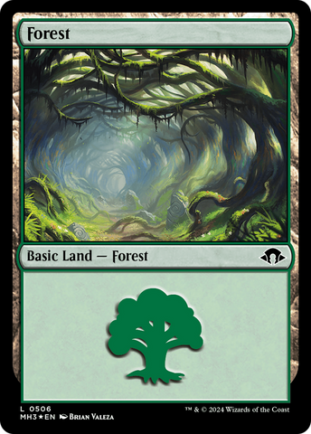 {B} Forest (0506) (Ripple Foil) [Modern Horizons 3][MH3 506]