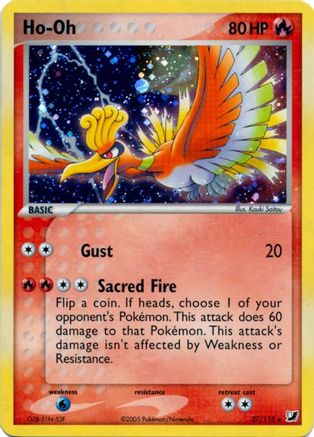 [PKM] Ho Oh(27/115) (Cosmos Holo) (Theme Deck Exclusive) [EX: Unseen Forces]