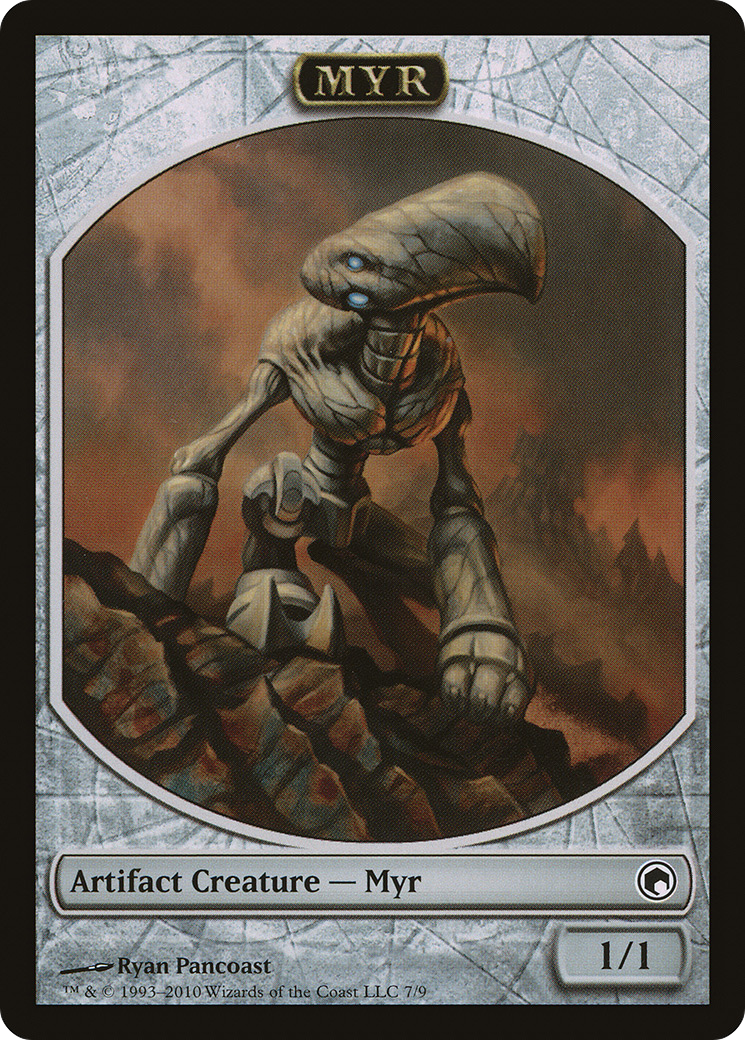 {T} Myr Token [Scars of Mirrodin Tokens][TSOM 007]