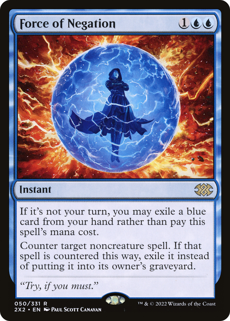 {R} Force of Negation [Double Masters 2022][2X2 050]