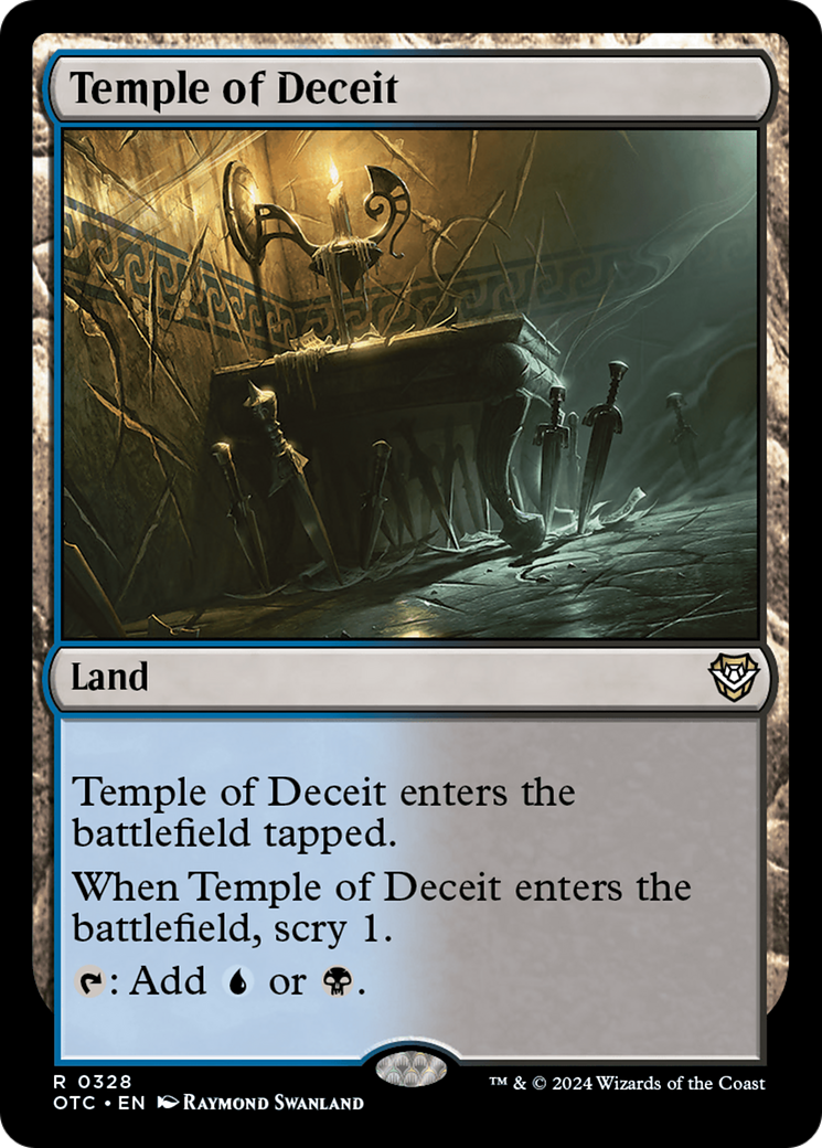{R} Temple of Deceit [Outlaws of Thunder Junction Commander][OTC 328]