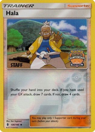 [PKM] Hala (126/145) (Regional Championship Promo Staff) [Sun & Moon: Guardians Rising]