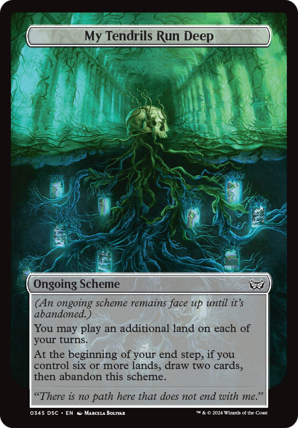 {C} My Tendrils Run Deep (Full Art) [Duskmourn: House of Horror Commander][DSC 345]