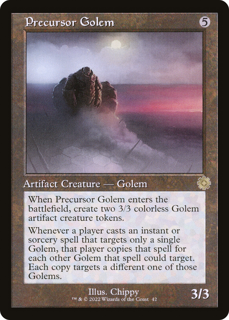 {R} Precursor Golem (Retro) [The Brothers' War Retro Artifacts][BRR 042]