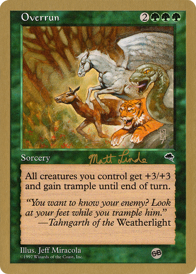 {C} Overrun (Matt Linde) (SB) [World Championship Decks 1999][GB WC99 ML243SB]