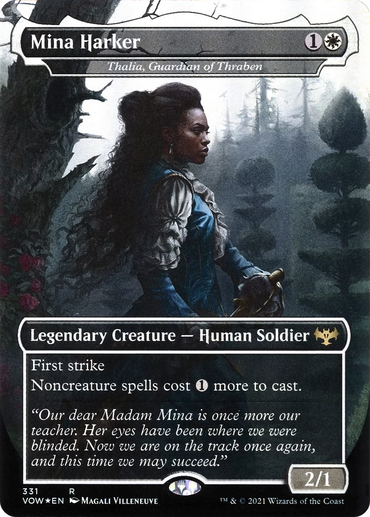 {R} Thalia, Guardian of Thraben - Mina Harker [Innistrad: Crimson Vow][VOW 331]