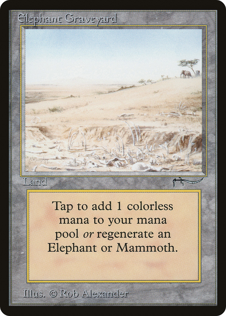{R} Elephant Graveyard [Arabian Nights][ARN 074] - Misty Mountain Games