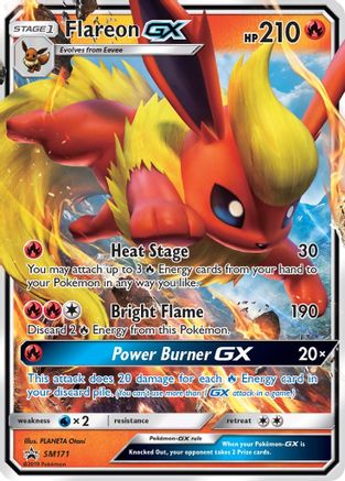 [PKM-R] Flareon GX (SM171) [Sun & Moon: Black Star Promos]
