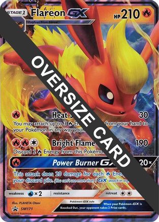 [JUM PKM-R] Flareon GX (SM171) (Jumbo Card) [Sun & Moon: Black Star Promos]