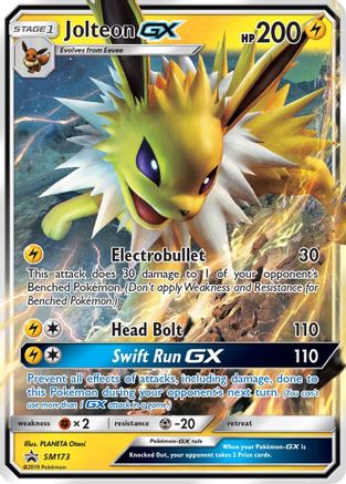 [PKM-R] Jolteon GX (SM173) [Sun & Moon: Black Star Promos]