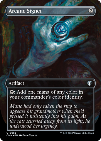 {C} Arcane Signet (Borderless Alternate Art) [Commander Masters][CMM 653]