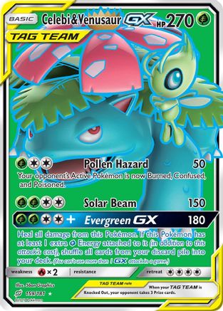 [PKM] Celebi & Venusaur GX (159/181) [Sun & Moon: Team Up]