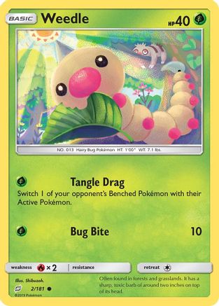 [PKM] Weedle (2/181) [Sun & Moon: Team Up]