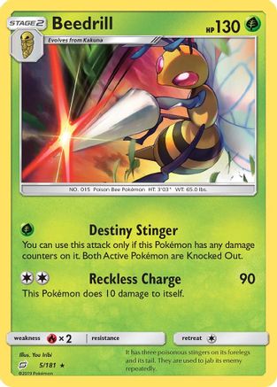 [PKM-R] Beedrill (5/181) [Sun & Moon: Team Up]