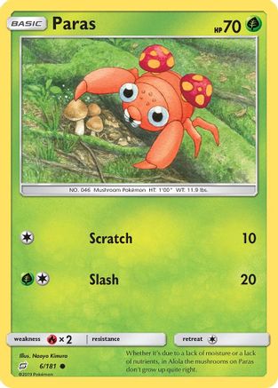 [PKM] Paras (6/181) [Sun & Moon: Team Up]