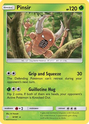 [PKM-R] Pinsir (9/181) [Sun & Moon: Team Up]