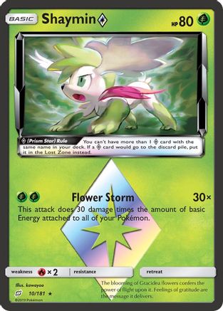 [PKM] Shaymin (10/181) (Prism Star) [Sun & Moon: Team Up]
