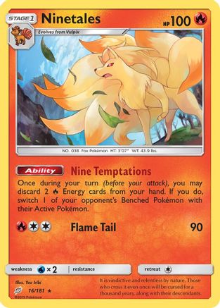 [PKM] Ninetales (16/181) [Sun & Moon: Team Up]