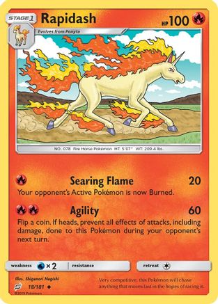 [PKM] Rapidash (18/181) [Sun & Moon: Team Up]
