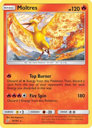 [PKM] Moltres (19/181) [Sun & Moon: Team Up]