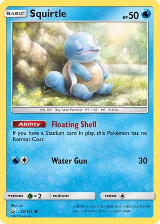 [PKM] Squirtle (22/181) [Sun & Moon: Team Up]