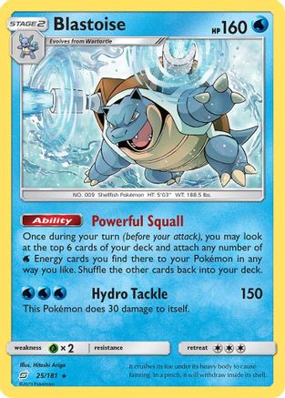 [PKM] Blastoise (25/181) [Sun & Moon: Team Up]