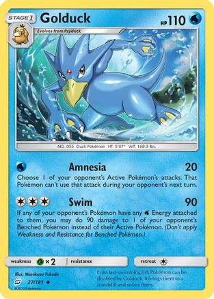 [PKM] Golduck (27/181) [Sun & Moon: Team Up]