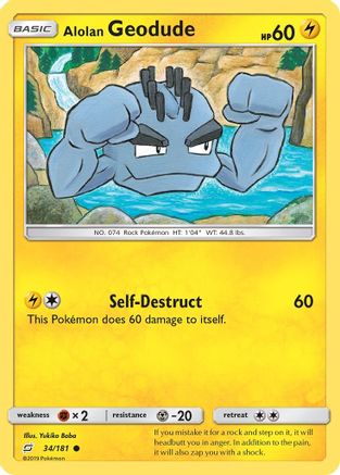[PKM-C] Alolan Geodude (34/181) [Sun & Moon: Team Up]