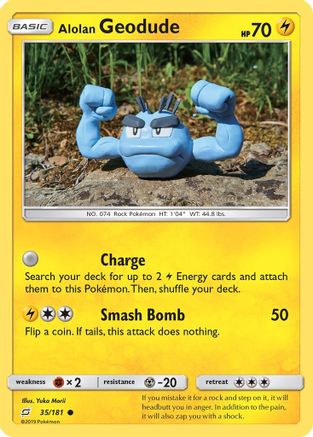 [PKM-C] Alolan Geodude (35/181) [Sun & Moon: Team Up]