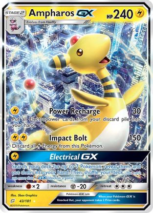 [PKM] Ampharos GX (43/181) [Sun & Moon: Team Up]