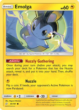 [PKM] Emolga (46/181) [Sun & Moon: Team Up]