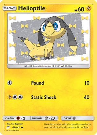 [PKM] Helioptile (49/181) [Sun & Moon: Team Up]